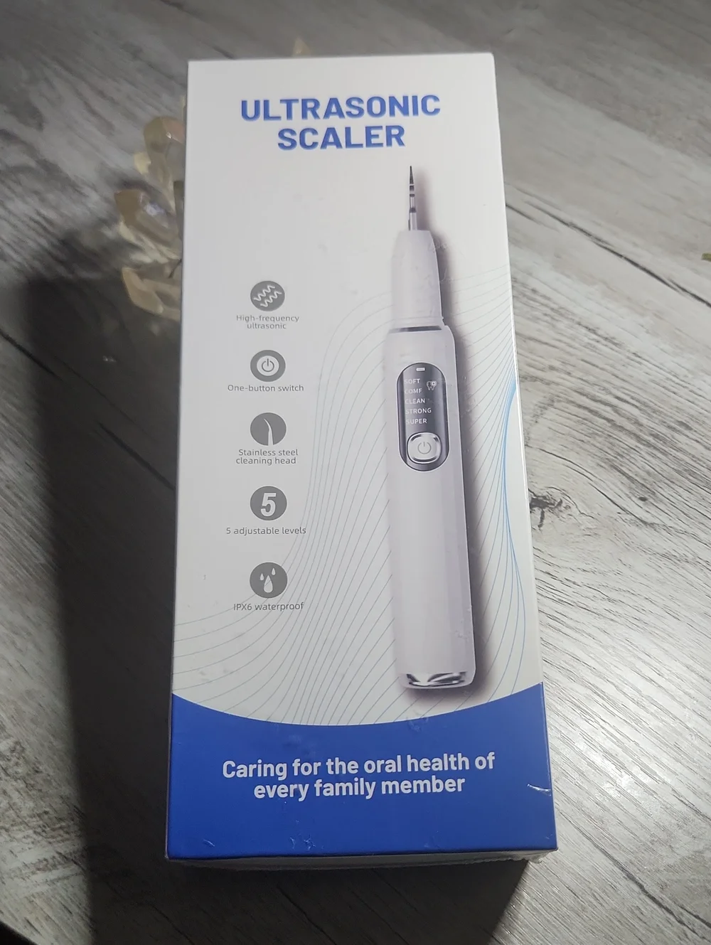Ultrasonic Scaler Electric Tooth Cleaner - White